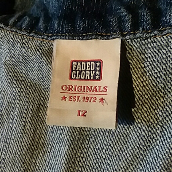 Faded Glory Denim Vest - Picture 3 of 3